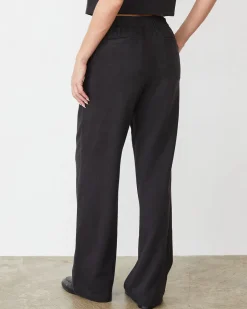 MONROW Soft Twill Patch Pocket Pant FADEDBLACK Shop